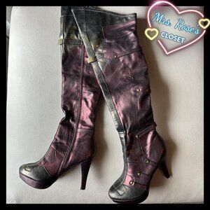 Ellie Shoes Wonder Woman Thigh High Boots Size 7